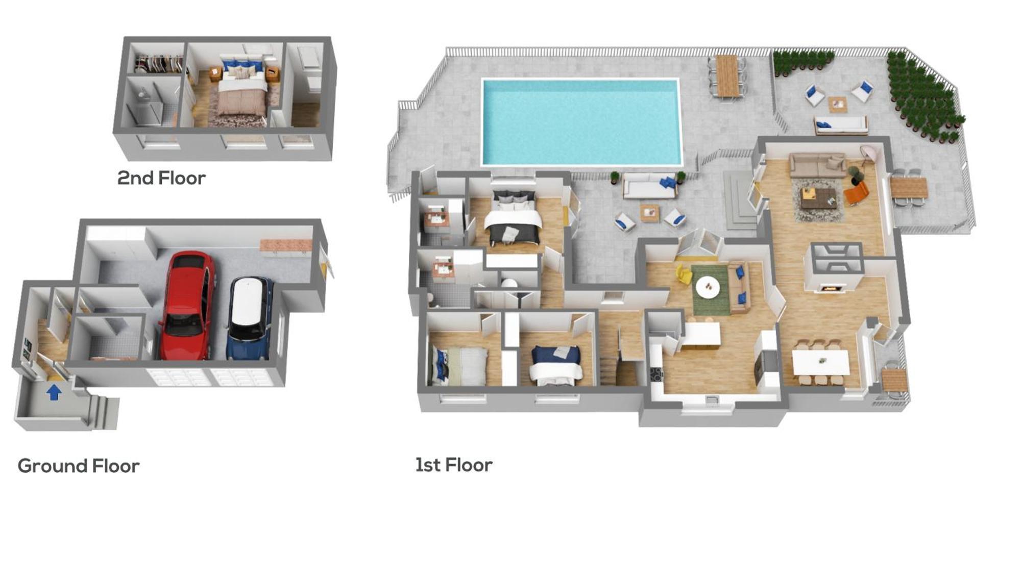 Villa With Pool In Browns Bay オークランド エクステリア 写真